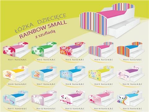 מיטת ילדים עם ארגז מצעים Rainbow - Best Bait Design