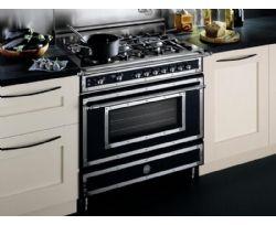 תנור משולב כיריים גז שחור H366NE - Aristo Shop