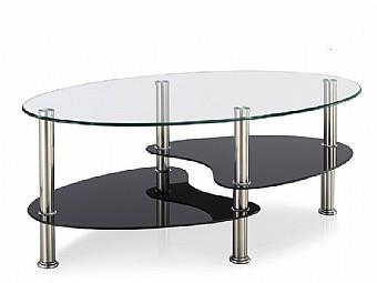 שולחן סלון אליפסה מזכוכית - take-it