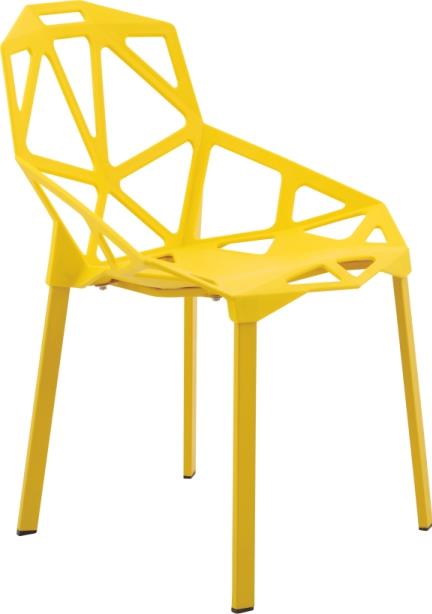 כסא דגם ספיר צהוב - מסובין