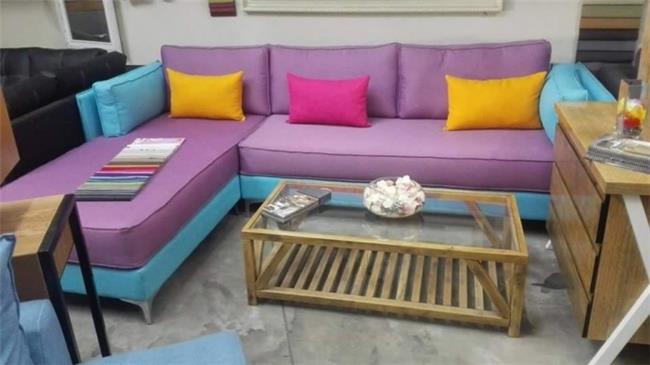 ספה פינתית צבעונית - רהיטי אלון