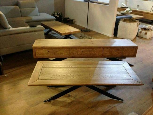 סט מזנון ושולחן סלון אופנתי - רהיטי אלון