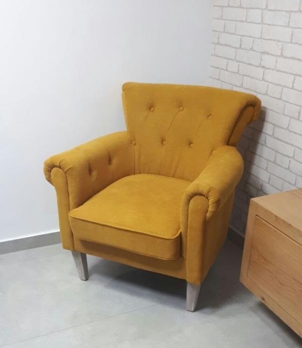 כורסא צהובה - רהיטי אלון
