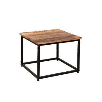 שולחן צד עץ וברזל - Besto