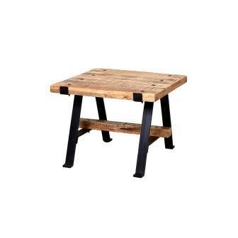 שולחן צד עץ וברזל מעוצב - Besto