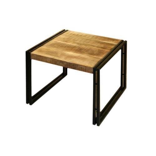 שולחן צד עץ וברזל אלגנטי - Besto