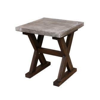 שולחן צד עץ ובטון - Besto
