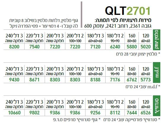 ארון הזזה QLT2701 - ספקטרום