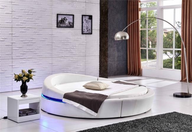 מיטה זוגית עגולה דגם CY004-1led bed - רהיטי עטרת