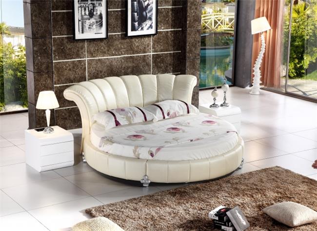 מיטה זוגית עגולה דגם CY014 (2) - רהיטי עטרת