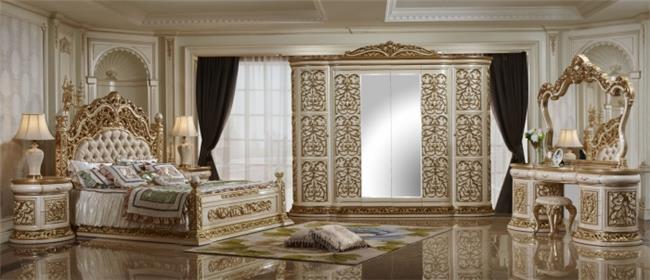 חדר שינה מלכותי בעיצוב איטלקי - רהיטי עטרת