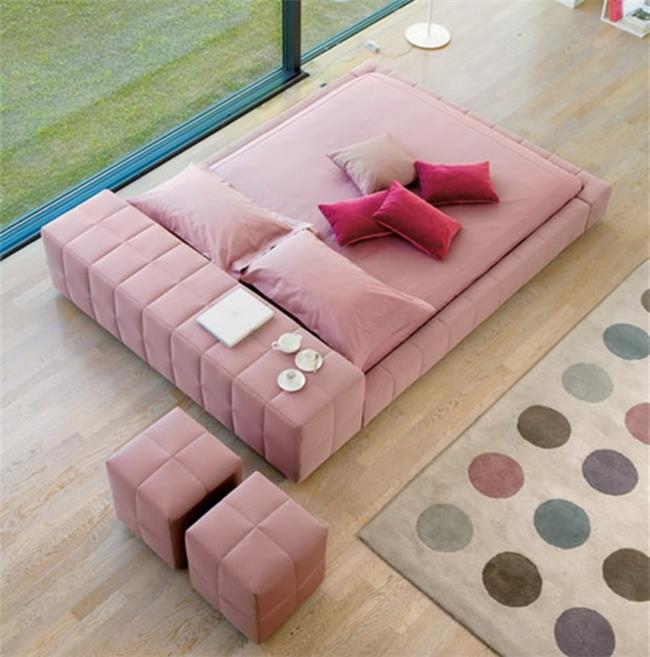 מיטה זוגית דגם B09 pink - רהיטי עטרת
