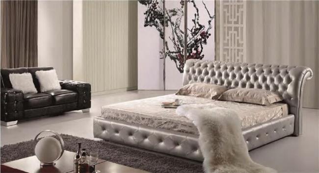 מיטה זוגית דגם A029 silver - רהיטי עטרת