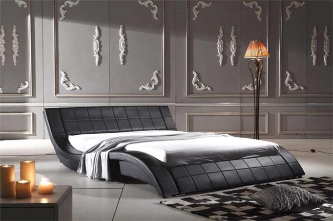 מיטה זוגית דגם A044 black1 - רהיטי עטרת