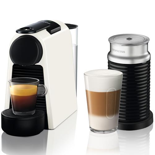 מכונת קפה NESPRESSO ESSENZA MINI בצבע לבן דגם D30 כולל מקציף חלב ארוצ'ינו - חשמל נטו
