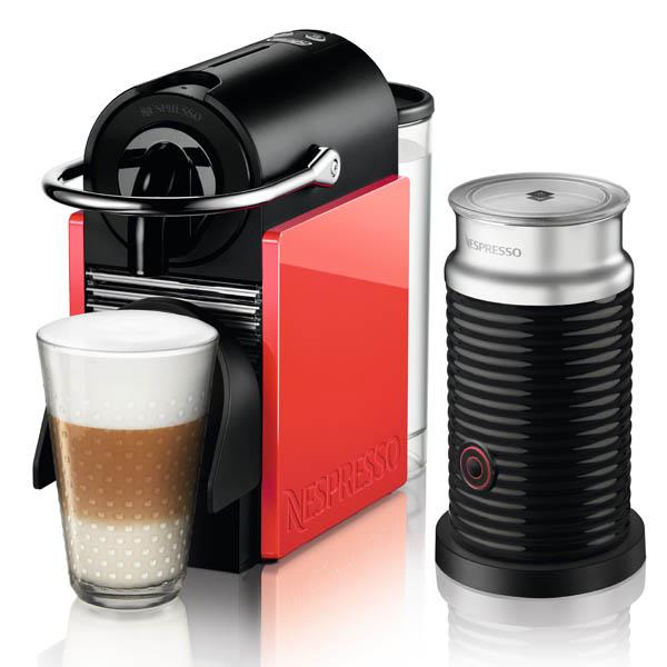 מכונת קפה Nespresso בצבע לבן וקורל דגם D60 - חשמל נטו
