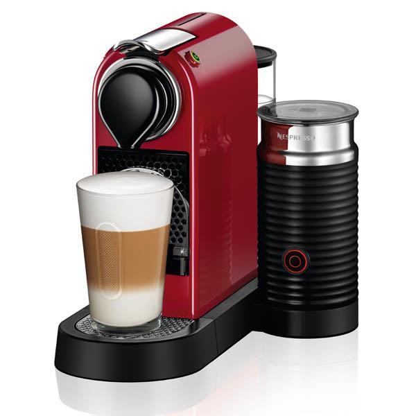 מכונת קפה  CITIZ&MILK בצבע אדום מבית NESPRESSO דגם C122 - חשמל נטו
