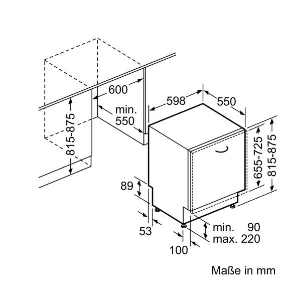 מדיח כלים אינטגרלי CONSTRUCTA דגם CG4A54V8 - חשמל נטו