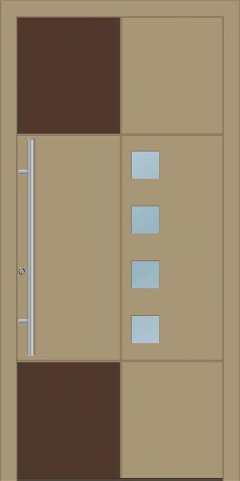 דלת כניסה 1455-RAL-1019-Ral-014 - טקני דור