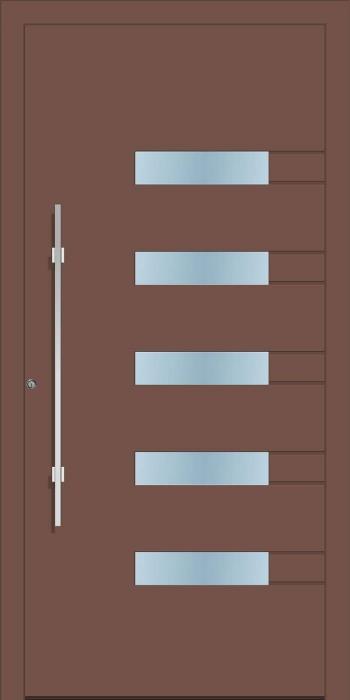 דלת כניסה 1180-RAL-8025 - טקני דור