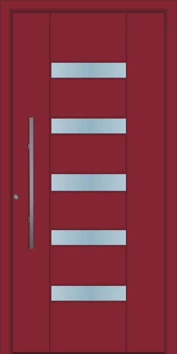 דלת כניסה 1717-RAL-3004 - טקני דור