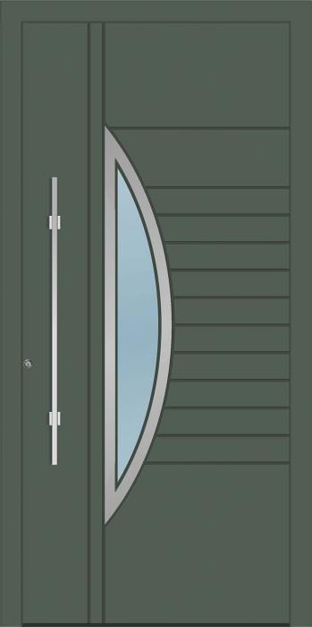 דלת כניסה 1762-RAL-7010 - טקני דור