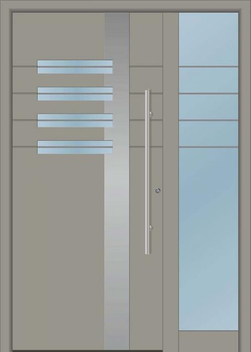 דלת כניסה 1205-MISO-RAL-7030 - טקני דור