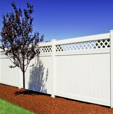 גדר VINYL PVC דגם גלבוע לבן - GARDENSALE