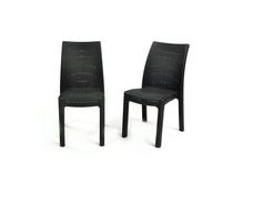 4 כיסאות כתר פלסטיק מילאנו - GARDENSALE