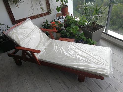 מיטת שיזוף יוקרתית מעץ - GARDENSALE