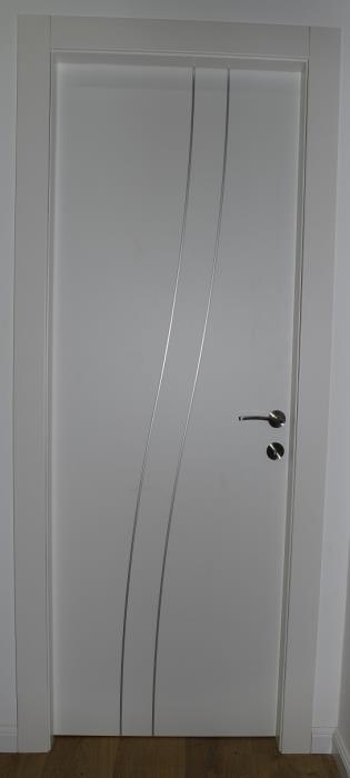 דלת פנים שני גלים ניקל - פרקט & DOOR'S
