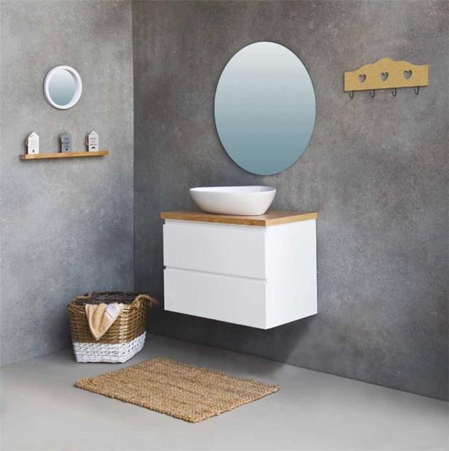 ארון אמבטיה תלוי דגם גולן - א. ארונות אמבטיה מעוצבים