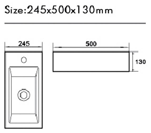 כיור אמבטיה מונח GA 2041 - א. ארונות אמבטיה מעוצבים