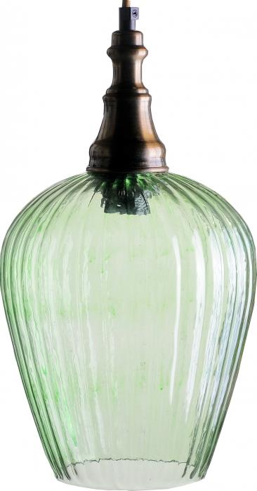 מנורה לתלייה מזכוכית AM260 ירוק - הגלריה המקסיקנית