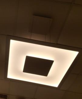 תאורת תלייה LED פולי מרובע - תמי ורפי תאורה מעוצבת