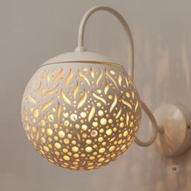 מנורה דגם קרמיקה קיר כיפה בדולח - תמי ורפי תאורה מעוצבת