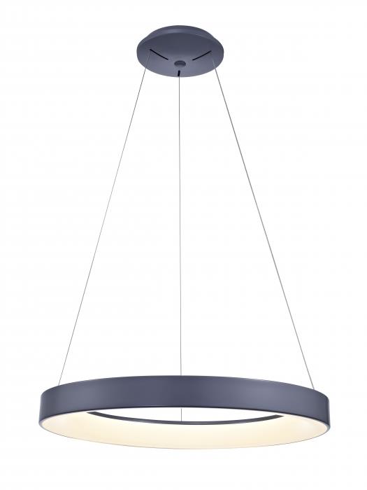 מנורת תליה LED אפור 28W - תמי ורפי תאורה מעוצבת
