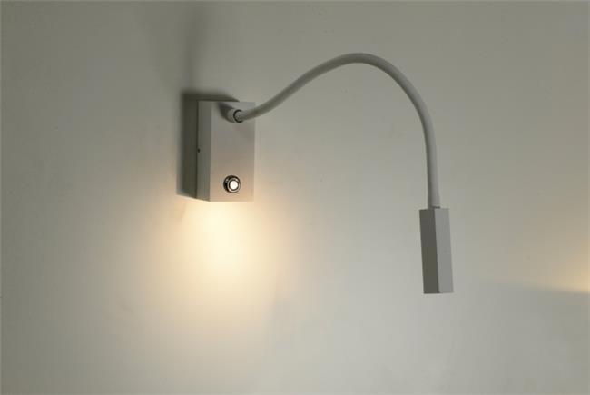 מנורת קיר 3W LED לבן דימר טאצ' - תמי ורפי תאורה מעוצבת