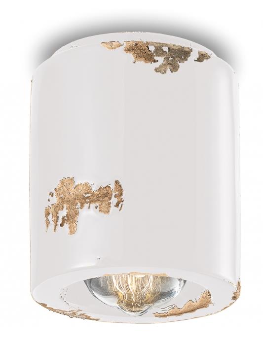 מנורת תקרה לבנה קוטר 12.5 E-27 - תמי ורפי תאורה מעוצבת