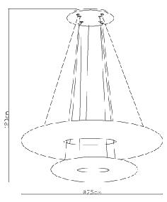 מנורה דגם בנג'י 9 תלוי - תמי ורפי תאורה מעוצבת