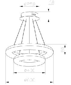 מנורה תלויה דגם סיאטל 5 - תמי ורפי תאורה מעוצבת