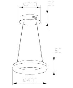 מנורה תלויה סיאטל 1 - תמי ורפי תאורה מעוצבת
