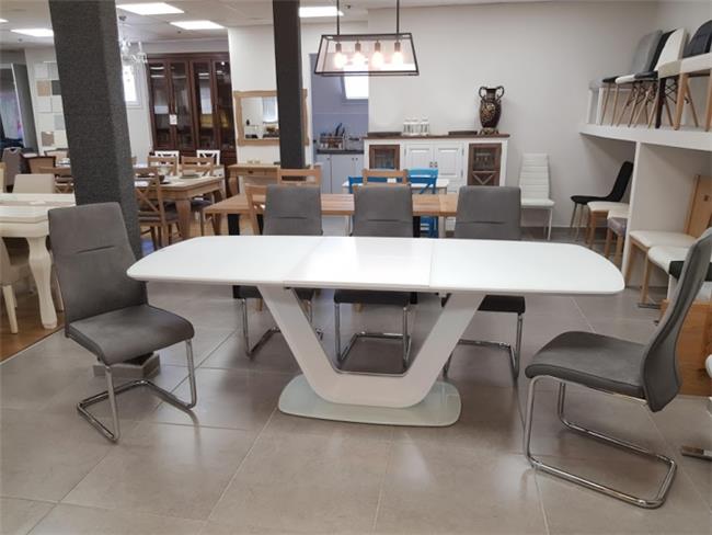 שולחן פינת אוכל ARMANI כולל 4 כיסאות - רהיטי זילבר