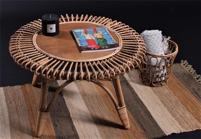 שולחן סלון מבמבוק טבעי דגם טוהר - העץ הנדיב