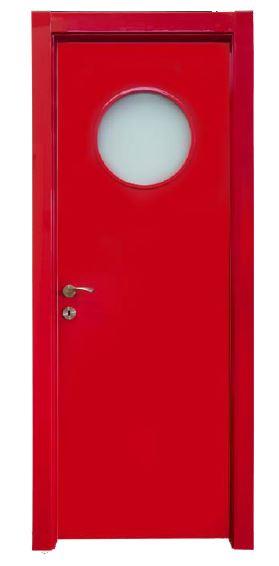 דלת בגוון אדום - דלתות רפאל 