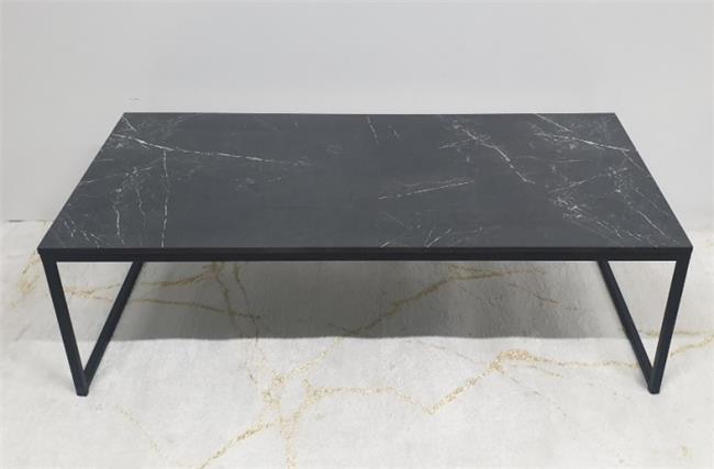 שולחן סלוני מלבן דגם Marble Black - + HOME
