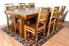 שולחן וכיסאות עץ אגוז אפריקאי - עץ המשאלות