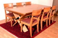 שולחן וכיסאות עץ מייפל בהיר - עץ המשאלות