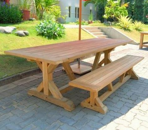 שולחן מעץ טיק - וסטו VASTU - גלריית רהיטים מעץ מלא 