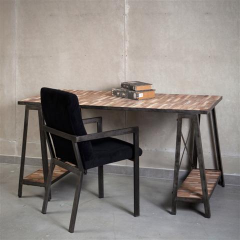 שולחן עבודה חום - וסטו VASTU - גלריית רהיטים מעץ מלא 